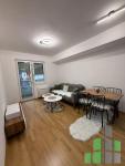Se izdava namesten stan vo Skopje, Aerodrom so povrshina od 52 m2.
 Ekstra: Klima, Centralno Parno, Lift, Nova Zgrada, Parking.
 Cena: 450 EUR