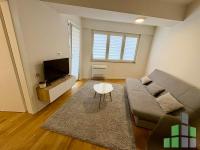 Se izdava namesten stan vo Skopje, Kapishtec so povrshina od 45 m2.
 Ekstra: Klima, Sopstveno parno, Lift, Nova Zgrada.
 Cena: 450 EUR