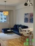 Se izdava namesten stan vo Skopje, Avtokomanda so povrshina od 50 m2.
 Ekstra: Klima, Centralno Parno, Lift, Nova Zgrada, Parking.
 Cena: 550 EUR